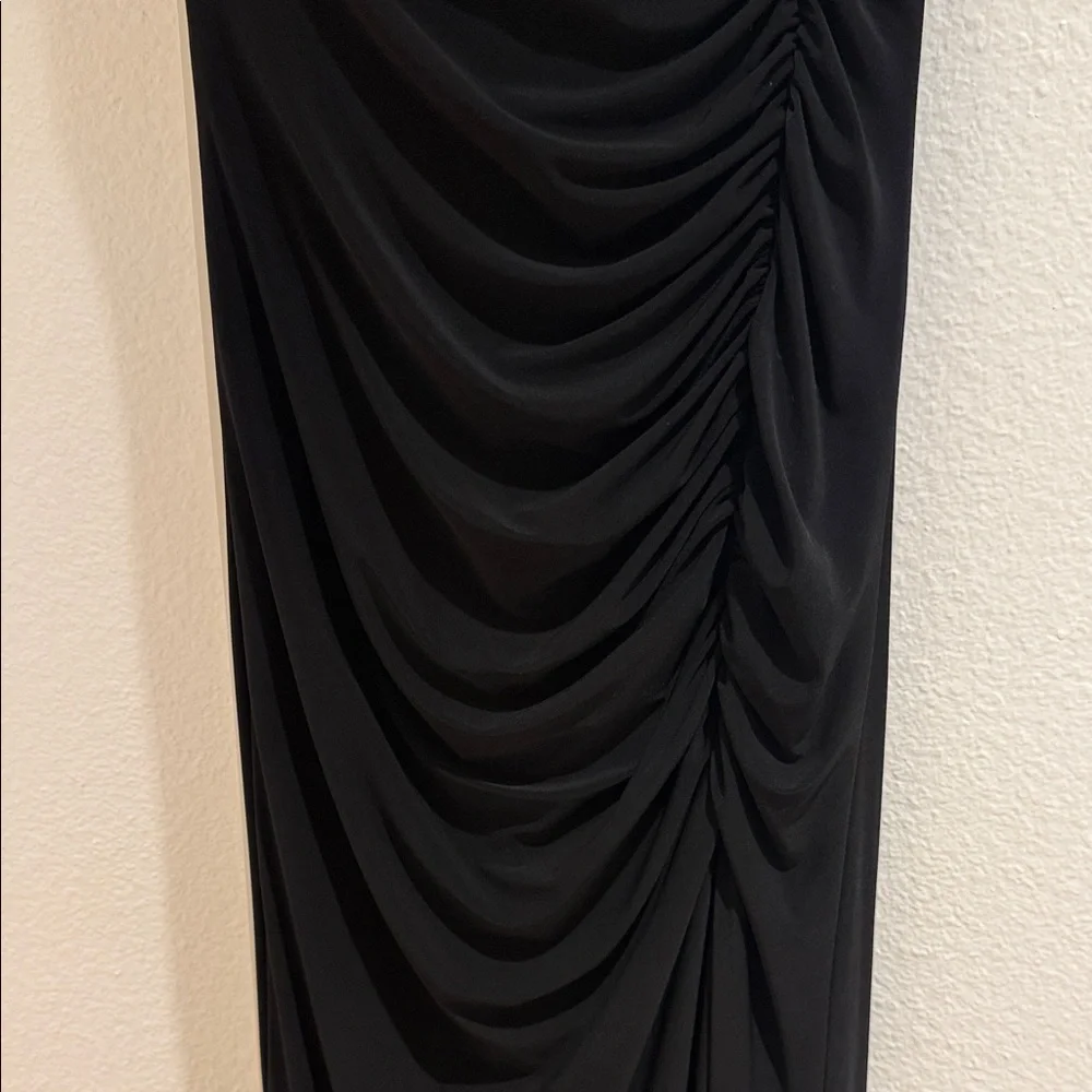 Xscape Black Strapless Ruffle Dress - Picture 5 of 10